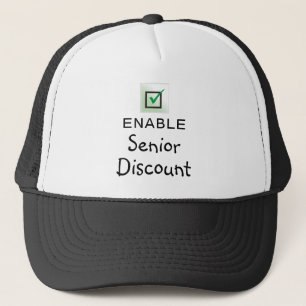Casquette Activer la réduction senior Citation drôle Chapeau
