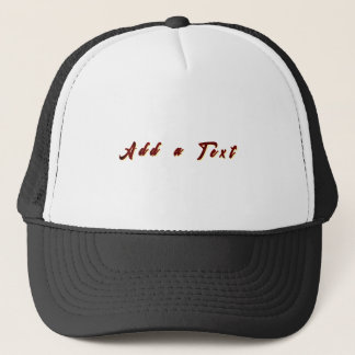 Casquette Add a Text Trucker-Cap White and Black Strong Fit