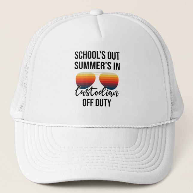 Casquette Administrateur de l'école Vacances d'été Graduatio (Devant)
