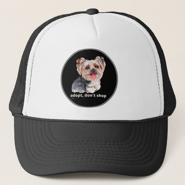 Casquette ADOPT, NE SHOP (Yorkshire Terrier) chien mignon (Devant)