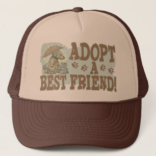 Casquette Adopter un meilleur ami par Mudge Studios