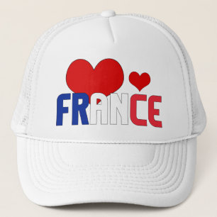 Casquette Adorable France Coeurs Drapeau Patriotique