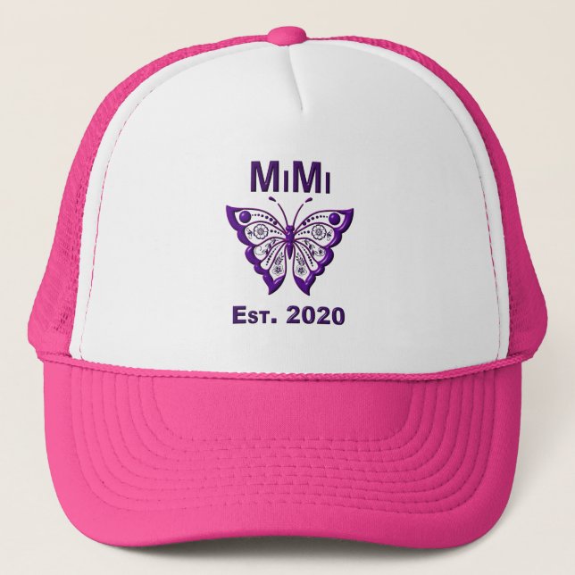 Casquette Adorable Papillon Mimi "Est 2020" (Devant)