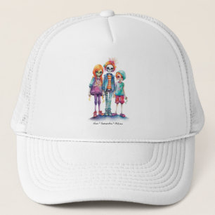 Casquette Adorable Pastel Zombie Trio - Joli Halloween