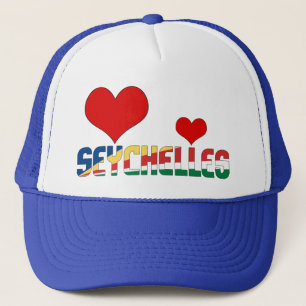 Casquette Adorable Seychelles Coeurs Drapeau Patriotique