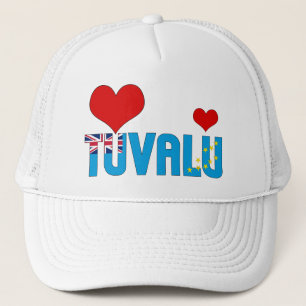 Casquette Adorable Tuvalu Coeurs Drapeau Patriotique