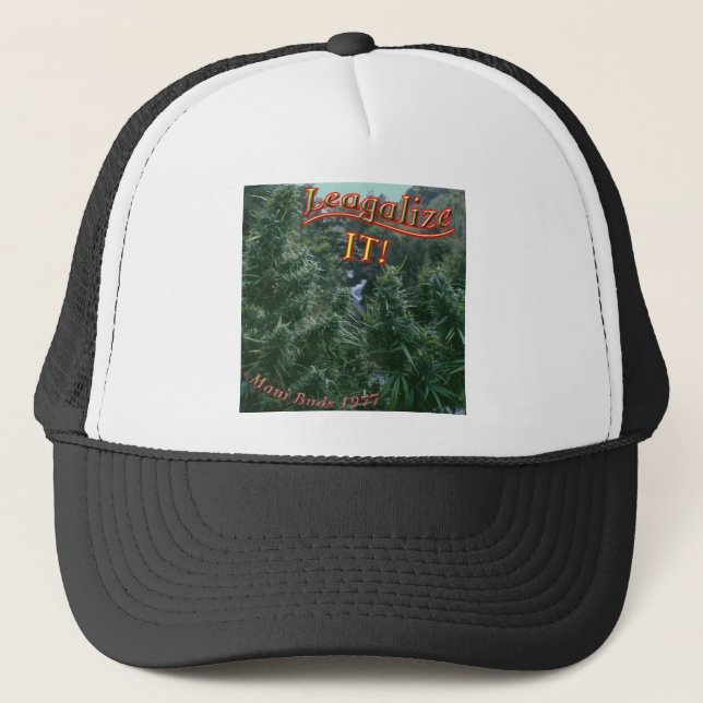 Casquette Adoucissez légalisent le pot de bourgeons de (Devant)