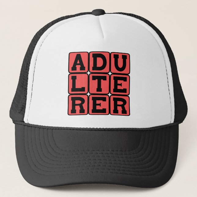 Casquette Adultère, Lettre écarlate (Devant)