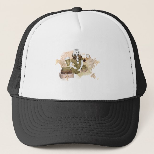Casquette Adventure Travel Girl #2 (Devant)