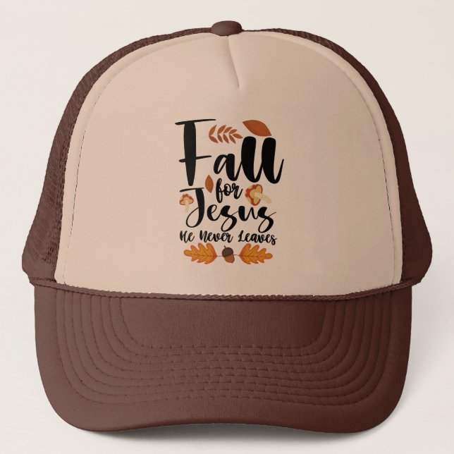 Casquette Affaire For Jesus He Never Leaves Thanksgiving Chr (Devant)