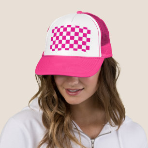 Casquette Affichage À damiers drapeau Fuchsia Racing personn