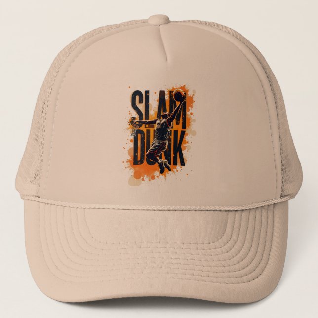 Casquette Affiche de basket-ball Slam Dunk - Design Moderne (Devant)