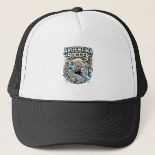 Casquette Affiche de l'Argentine Football Squelette Buteur N