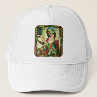 Casquette Affiche de quilteur Art Nouveau – Femme de couture