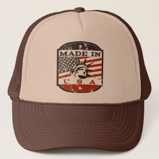 Casquette Affiche de voyage du logo américain (Devant)