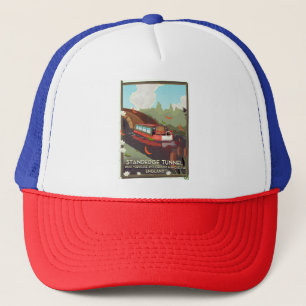 Casquette Affiche de voyage du tunnel de Standedge au Royaum