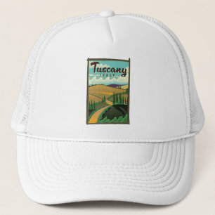 Casquette Affiche de voyage en Toscane Italie