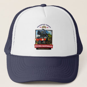 Casquette Affiche Rétro de la Locomotive à Vapeur Flying Sco
