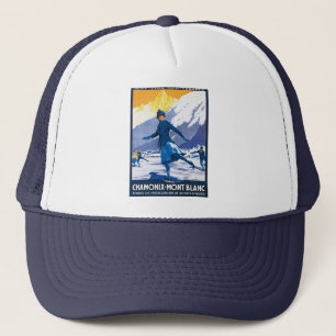 Casquette Affiche vintage de Chamonix - de Mont Blanc