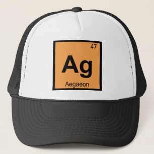 Casquette Ag - Aegaeon symbole de chimie grecque du tableau