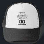 Casquette Âgé à la perfection au quatre-vingt-dixième nom de<br><div class="desc">Casquette d'anniversaire. Complétez les boîtes ou cliquez sur dessus la PERSONNALISER IL bouton pour ajouter votre texte.  Si vous faites me contacter n'importe quelles questions au sujet de ce produit svp chez siggyscott@comcast.net.  Je serai heureux d'aider. Merci pour l'appui et arrêt par mon magasin !</div>