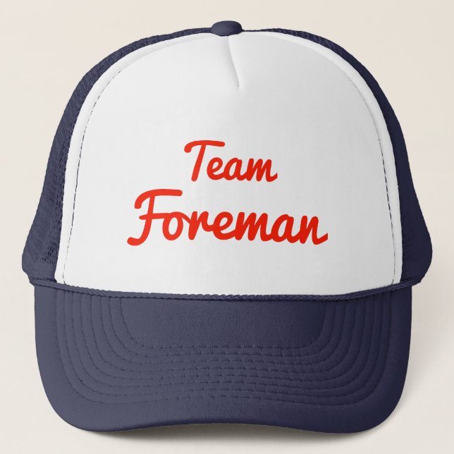 Casquette Agent de maîtrise d'équipe (Devant)