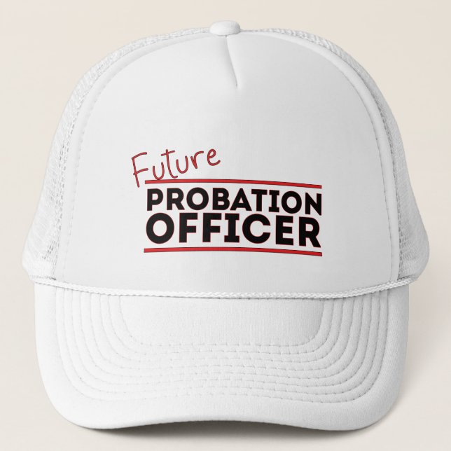 Casquette Agent de probation futur (Devant)