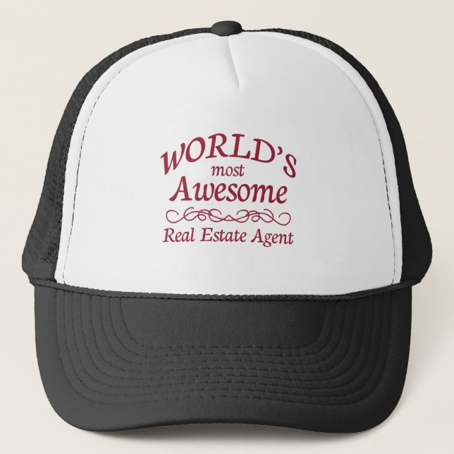 Casquette Agent immobilier le plus impressionnant du monde (Devant)