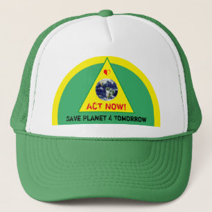 Casquette AGIR MAINTENANT & Sauver Planète 4 Demain - Climat