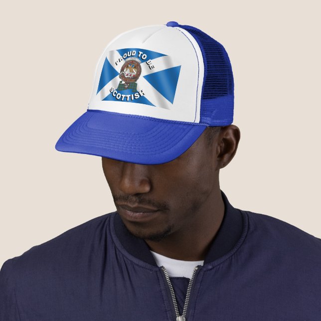 Casquette Agnew Clan Badge Scottish Trucker Hat (En situation)