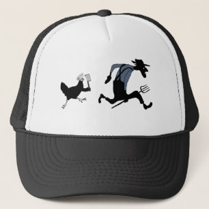 Casquette Agriculteur drôle de poulet