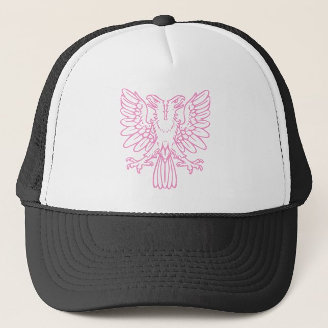 Casquette Aigle à deux têtes - rose (Devant)