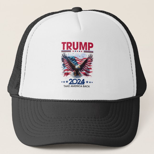 Casquette Aigle américain Trump 2024 (Devant)
