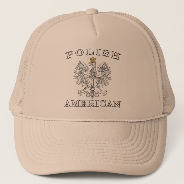 Casquette Aigle blanc américain polonais (Devant)