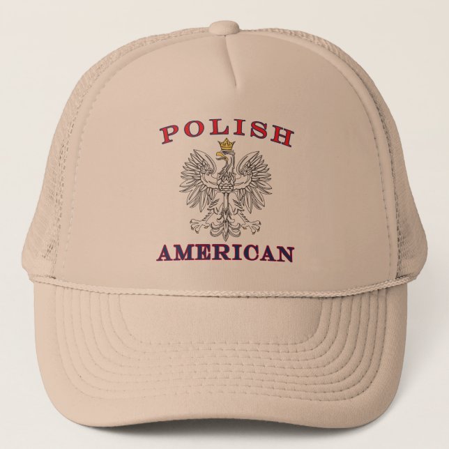 Casquette Aigle blanc américain polonais (Devant)