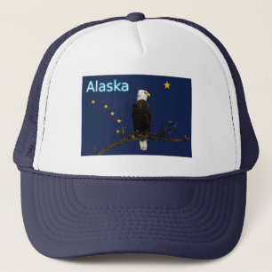 Casquette Aigle Et Drapeau De L'Alaska