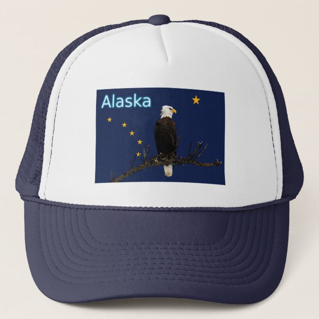 Casquette Aigle Et Drapeau De L'Alaska (Devant)