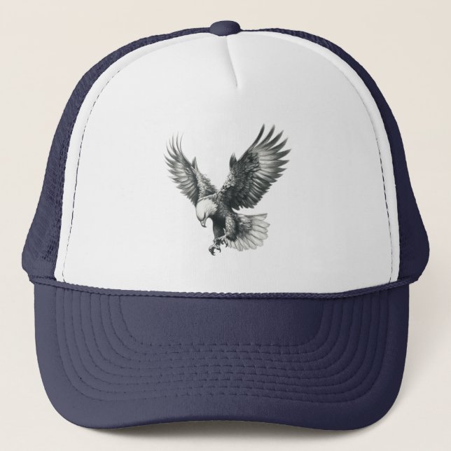 Casquette Aigle Majestueux en Vol (Devant)