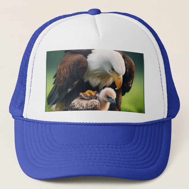 Casquette Aigle Patriotique Bald Fête des Pères Cadeau de la (Devant)