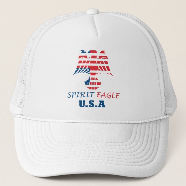 Casquette aigle spirituel drapeau USA (Devant)