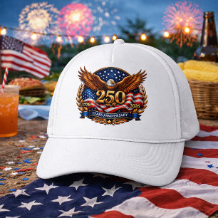 Casquette Ailes de liberté en cuivre patriotique Emblème