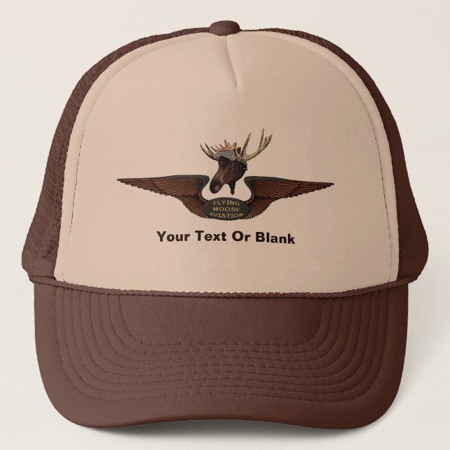 Casquette Ailes de pilote de brousse du Moose volant (Devant)