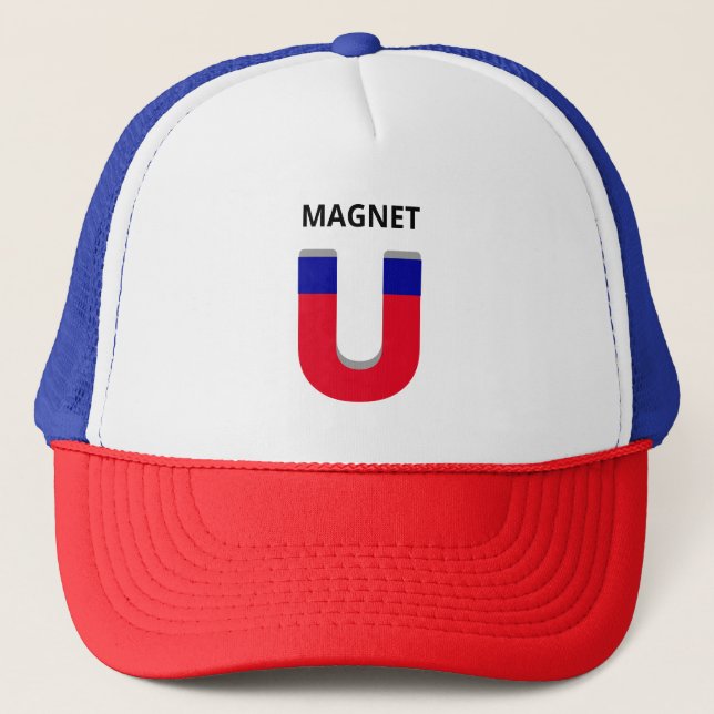 Casquette Aimant bleu et rouge (Devant)
