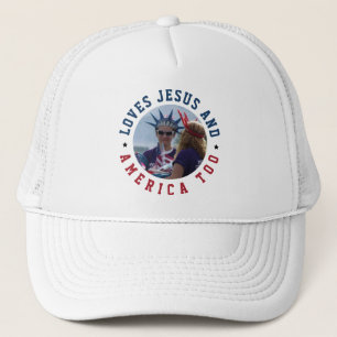 Casquette Aime Jésus Et L'Amérique Aussi 4 juillet Chrétien
