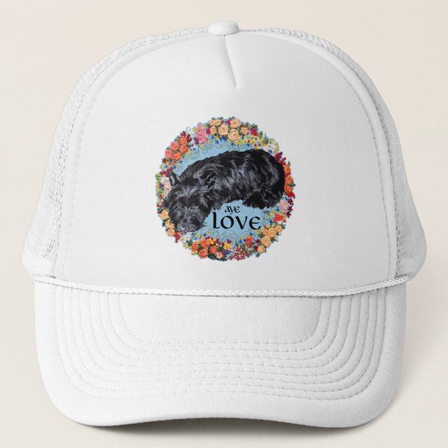 Casquette Aime mon terrier écossais (Devant)