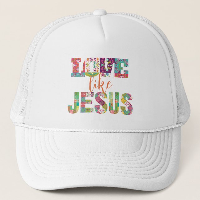 Casquette Aimer Comme Jésus, Jésus Vous Aime (Devant)