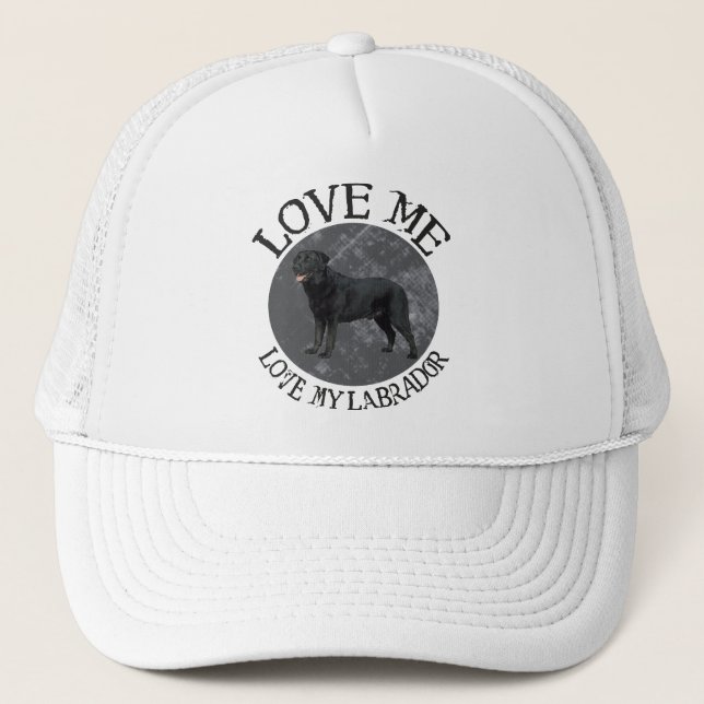 Casquette Aimez-moi, aimez mon Labrador (Devant)