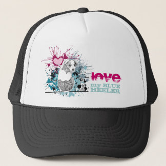 Casquette Aimez mon Heeler bleu