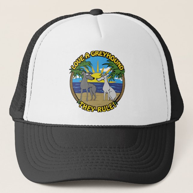 CASQUETTE AIMEZ UNE GREYHOUND QU'ILS GOUVERNENT ! (Devant)