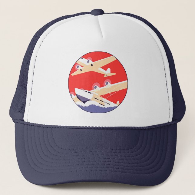 Casquette Airplanes flying Vintage Propeller (Devant)